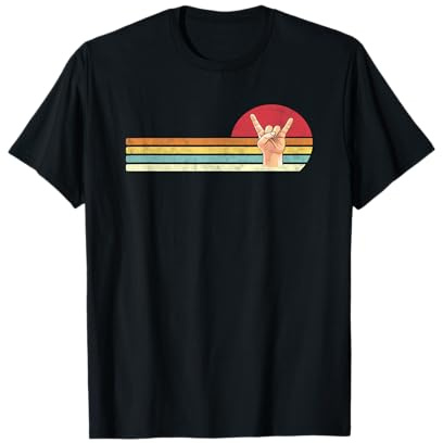 Pommesgabel Heavy Metal Teufelshörner Hand Musik Rock T-Shirt
