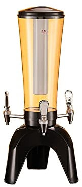 Dispenser per Birra Dispenser di birra da 3 litri con rubinetto Torre di birra illuminata commerciale con ghiaccioli rimovibili for casa, ristorante, hotel Distributore da Bevande ( Color : Noir )