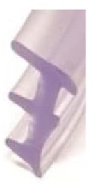 Junta de pestillo de PVC universal, paquete de 10 m, borde de enclavamiento solo presión para ventanas y balcones y marcos (3 mm, cristal)