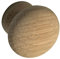 ALLES IM GRIFF Pomo para muebles Hemera Ø 35 mm – Pomo de madera de 28 mm de profundidad – Pomo para armario, roble crudo