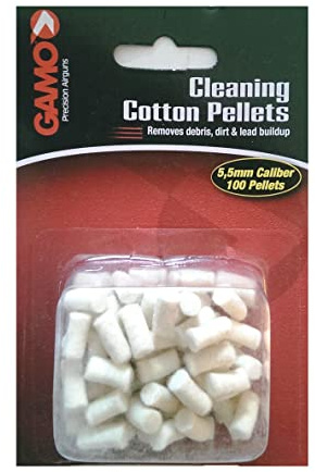 Pack of 100 Gamo/BSA compatible .22, 5.5mm. BSA Air gun/rifle/pistol cleaning cotton pellets to keep the barrel clean (.22)