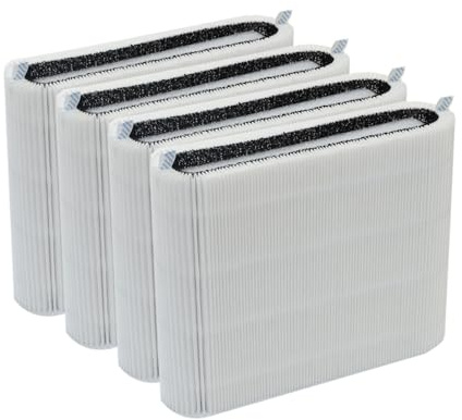 PUREBURG Replacement Filters Compatible with Blueair Blue pure 511 Air Purifier, 4-Pack H13 True HEPA Particle + Activated Carbon 2-in-1 For Air Clean