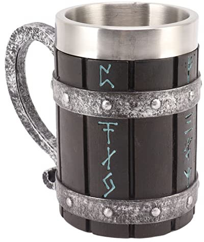 Jarra de agua grande, fácil de mover y almacenar, jarra de cerveza de resina y acero inoxidable para decoración del hogar