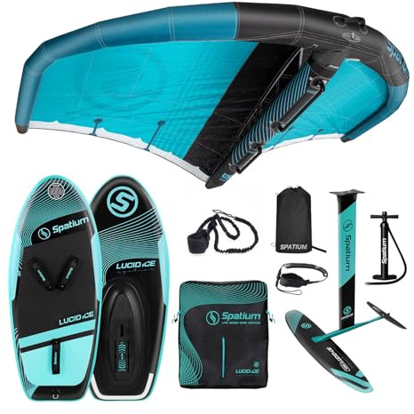 Spatium 100L Aufblasbares Tragflächenbrett Folie Surfbrett Aufblasbare Flügel Folie Brett 5㎡ Aufblasbare Surf Flügel Folie Flügel Kite Wind Flügelfolie mit Hydrofoil