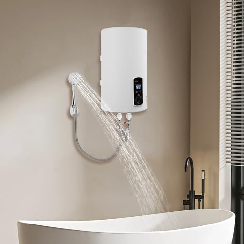 Chauffe-eau électrique instantané 2 kW - 30 l - Chauffe-eau instantané - Chauffe-eau avec douchette - Chauffe-eau pour cuisines, salles de bains, bars, restaurants, hôtels