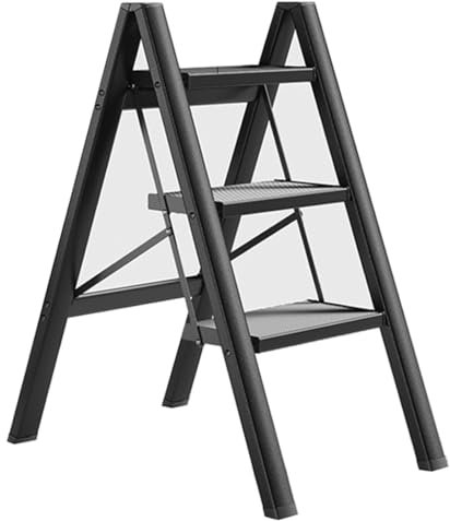 Sgabello pieghevole in alluminio a 3 gradini per la casa multifunzionale scala da cucina piccola panca scale per ponteggi interni
