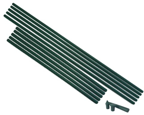 Pflanzstab Ø 16 mm 210 cm - Flexible Rankhilfe für Pflanzen Garten Tomaten | Mitwachsender Pflanzstab als Rankstab für Gurken, Kletterpflanzen und Stauden. Mehrteilig mit Verbindern verlängerbar, robust