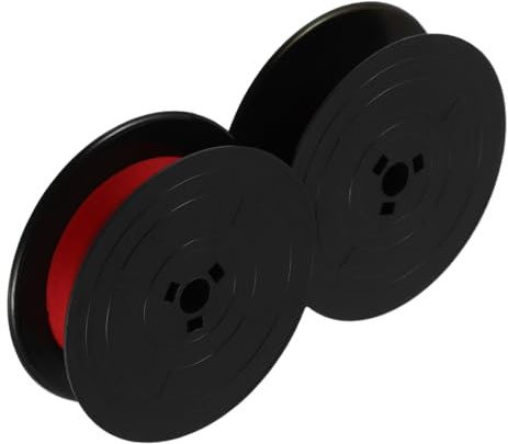 PartyKindom Universelles Farbband Schreibmaschinen Farbband Zweifarbig Schwarz Rot Ersatzband Kompatibel mit Feiyu Changkong Vintage Schreibmaschine für Büro und Heim
