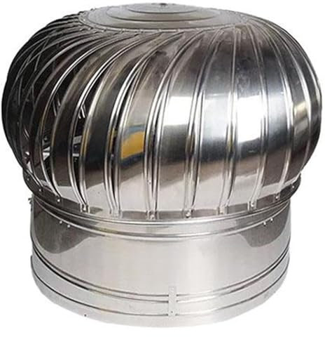 Generisch Edelstahl rotierenden Ball Schornstein Haube Ventilator Nicht angetrieben Dach Fan Regen Kappe Ventilator Schornstein Auspuff mit 100mm/3,9 in Durchmesser
