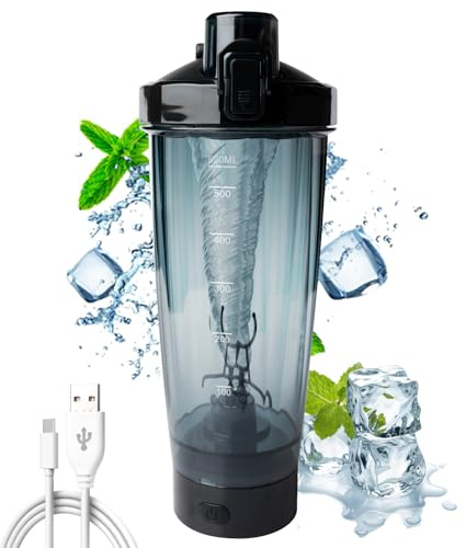Shaker elettrico frullatore automatico di proteine, ricaricabile USB, per proteine da 600 ml, latte potein in polvere, adatto per gli amanti del fitness