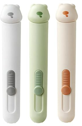 TOEECY 3 Stück Bear Style Nadeleinfädler Zum Handnähen 3 In 1 Faden Einfädelhilfe Für Nähnadeln Aufbewahren Needle Threader Seam Ripper Nähen Zubehör Geeignet für Näharbeiten(3 Farbe)