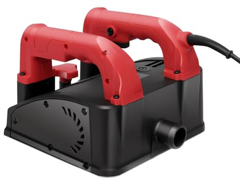 Fresa elettrica per calcestruzzo, 1200 W, 1000 – 4000 giri/min, fresatrice a rulli, 1 – 4 mm di profondità, 16 cm di larghezza, per intonaco a parete