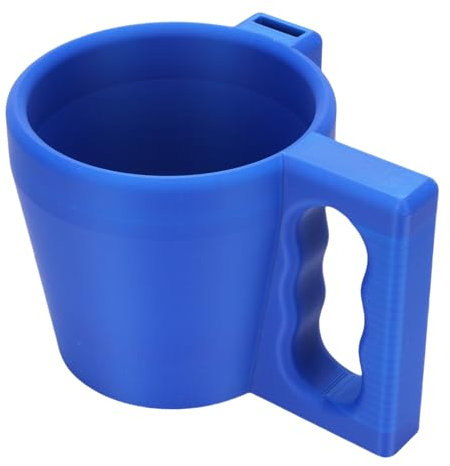Porte-pinte à la Crème Glacée, Manches à Popsicle Isolées Réutilisables 3D avec Poignée et Poche de Cuillère, Manche de Récipient de Crème Glacée pour Yogourt et Desserts Glacés (BLUE)