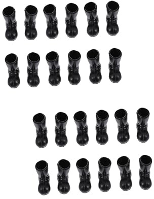 YARNOW 24 pcs Miniature Christmas Santa Boots Craft Ornaments Realistic Tiny Dollhouse Decorations for Home Table Decor Festive Holiday Collection and Photography Props