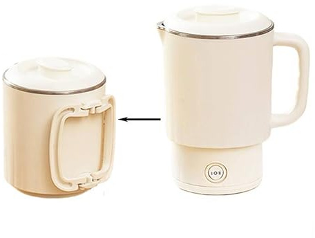 Bryze Ultra-Compact Collapsible Camping Kettle – 600ml Portable Kettle with Dual-Temp Control for Tea, Coffee & Baby Milk, Perfect for Travel, Office & Home – Camping Essential