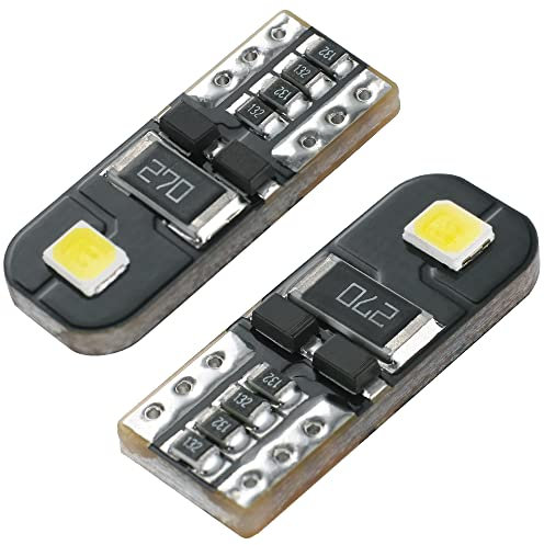AGLINT 20X Ampoules T10 LED CANBUS Sans Erreur Voiture Lampe 12V Blanc T10 W5W 2825 Intérieur De Voiture Lumière Dôme Feux De Plaque