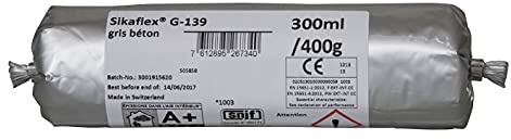 Sika flex G 139 - Sigillante per colla a presa rapida, 400 ml, grigio cemento