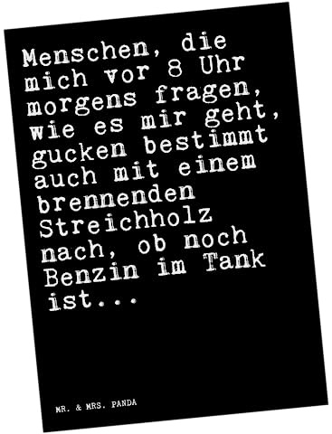 Mr. & Mrs. Panda Postkarte Menschen, die mich vor... - Geschenk, Kollegin, Postkarten, Ansichtskarte, Kollege, Chefin, bildkarte, Sprüche, Morgenmuffel, Ansichtskarten, Chef, Grußkarte, Arbeitskollege