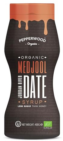Organic Medjool Date Syrup 400g - Made from 100% Organic Jordanian River Medjool Dates - by Pepperwood Organics