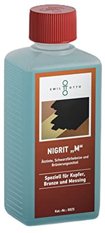 500 g Schwarzfärbe-Schnellbeize NIGRITM, zum Kaltbrünieren - Schwarzfärben und Schutz von Kupfer, Bronze und Messing
