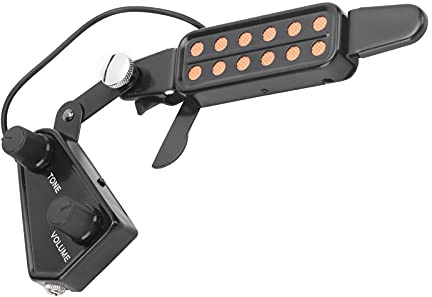 Tonabnehmer für Konzertgitarre, keine Batterien erforderlich Gitarrentonabnehmer elektromagnetisch Feldweite Anwendungen für Konzertgitarre für Violinbass