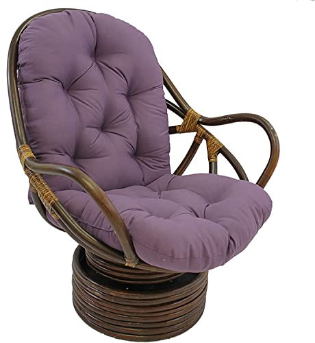 AMZCOM Drehbares Wippkissen, waschbare und UV-beständige Schaukelstuhl Polster, Gartenstuhlauflage Kissen Matte für Liege Indoor-Schaukelstuhlkissen, für Patio-Outdoor-Stuhlkissen,Lila