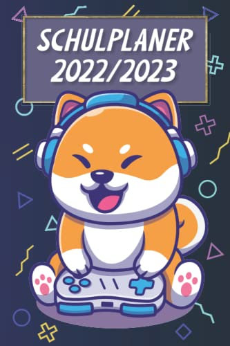 Schulplaner 2022/2023 Junge & Teenager (Shiba Inu): Schülerplaner, Hausaufgabenheft mit Datum, Stundenplan, Notenliste, Kalender für Termine, Klassenarbeiten, Geburtstage