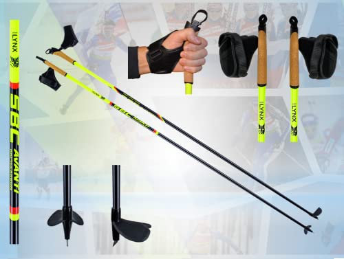 Sportlynx Avanti extrem leichte 100% Carbon Langlaufstöcke Skating Stöcke Skistöcke (145)