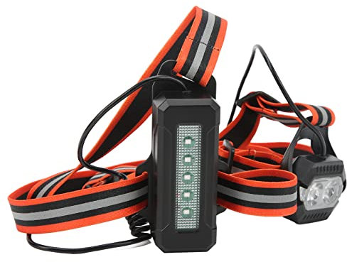 VGEBY Brustlauflicht, über USB Wiederaufladbar, Reflektierende LED-Nachtlauflampen, Reflektierende Ausrüstung für Outdoor-Radfahren, Camping, Wandern, Nachtlauflicht, Laufen