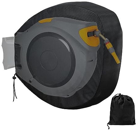 Isolierte Schlauchabdeckung – Gartenschlauchaufbewahrung, 420D Schlauchwerkzeug, einziehbare Gartenschlauchtrommelabdeckung, UV-beständig, wasserdicht, lichtbeständig, Abdeckung für