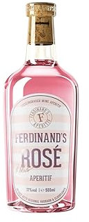Ferdinand's Rosé Aperitif | Mit regionale Zutaten wie Rhabarber und Weinbergpfirsichen | Erfrischendes Sommergetränk |17% vol. | 500ml