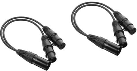 Abaodam 2stücke Xlr Audio Splitterkabel Mit Männlichem Und Weiblichen Anschlüssen Für Mikrofone Mixer Und Dmx Für Exzellente Klangübertragung