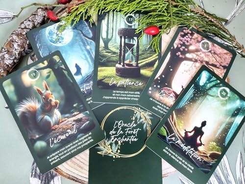 L'Oracle de la Forêt Enchantée, Jeu de cartes divinatoire doux et puissant, Édition Premium 2025, Version française originale, Guidance, intuition et développement personnel