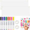 MirraSwit 2 Set Groß Leeres Banner 180x60cm, Banner Selbst Gestalten mit 2pcs 6m Hängendem Seil und 8 Textilstifte, Geburtstag Plakat für DIY Painting Hochzeit Geburtstag Partys Outdoor