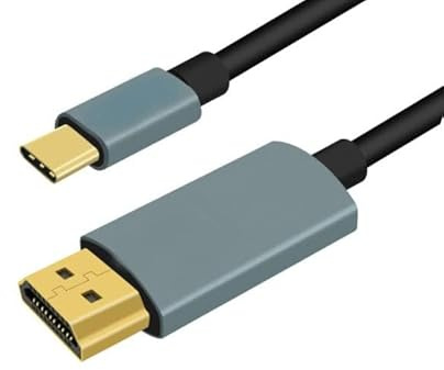 PH26 Cavo USB C a HDMI [4K/3D] 2M compatibile con Samsung Galaxy A25 5G Japan Type C HDMI 2.0 Ultra HD 4K, Full HD/3D ad alta velocità