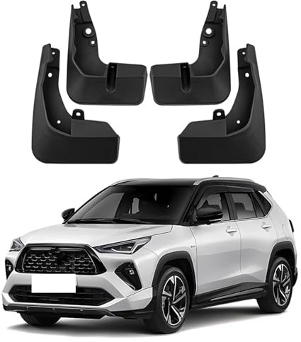 HERTC Auto Paraspruzzi per Toyota Yaris Cross GR 2023, Auto Fender Mudflaps Durevole Parafanghi Anteriori Posteriori Ruote Parafango