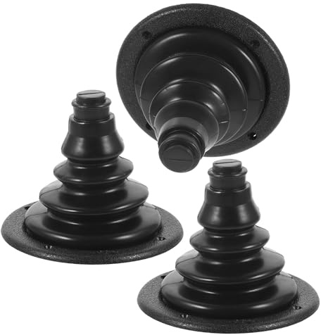 CORHAD Gaine de Câblage Marin en Caoutchouc Noir Lot de 3 Protections Passe-Câble Étanches pour Commande de Direction et Moteur Bateau Accessoires Universels pour Yachts Navires et