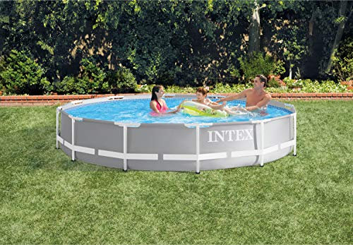 Intex 28712uk 12 ft x 30 Prism Frame Pool-Set – Hellblau