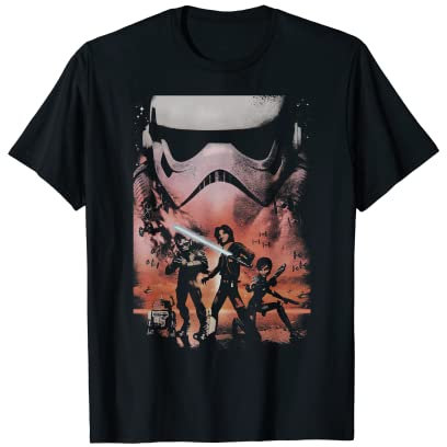 Star Wars Rebels Ghost Crew Ezra Sabine Zeb Chopper T-Shirt