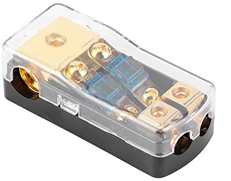 0/4 Gauge In bis 4/8 Gauge Out 60A Sicherungsverteilerblock 2-Wege-Mini-ANL-Sicherungfür Shalter für Kfz-Autobootsschiffe