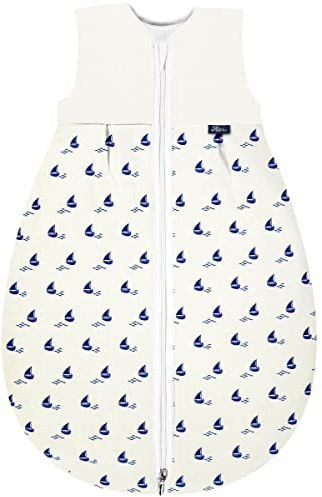 Alvi Schlafsack Mäxchen Thermo Exklusiv | Baby-Schlafsack ohne Ärmel | Winterschlafsack Außensack wattiert
