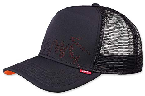 Djinns Trucker Cap HFT Burned Sports Black Orange Schwarz