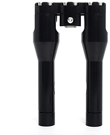 TARAZON - Riser Manubrio da 1 Pollice, 17,8 o 20,3 cm, Stile Club per Harley Davidson Dyna, Street Bob, Softail, Sportster (Alluminio, Moto Cruiser)