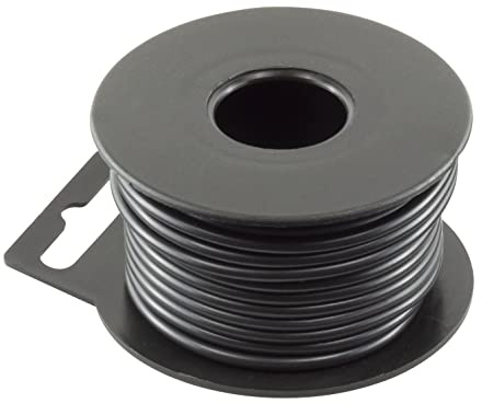 GTSE 17 AWG 1.00mm², Auto Cable - Single Core, 8A 6m Black Cable Mini Reel Electrical Wire, 14 Copper Strands 0.29mm Each, Ideal for Automotive applications, Radios and Stereos