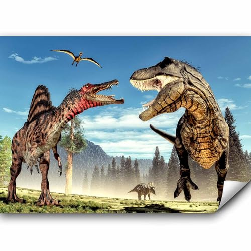 murando - Fototapete Premium-Vlies Dinosaurier 250x175cm - Foto Tapete Wohnzimmer Moderne Vliestapete XXL Wandtapete Motivtapeten Bildtapete 3d Effekt Wand Dekoration Flur Tiere Tropisch g-B-0085-a-a