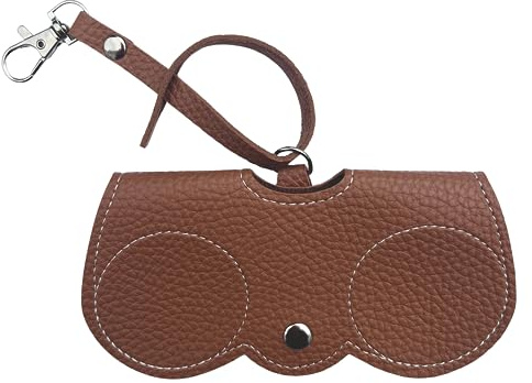 Nounex21 - Premium Sonnenbrillen Schutzetui, tragbares Brillenetui, modischer Sonnenbrillen-Halter, weiches PU-Leder, 12 Farben