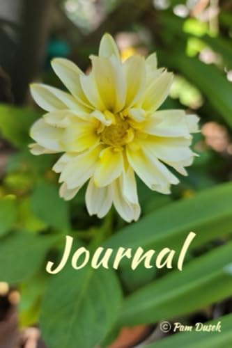 Journal with Beautiful Yellow Dahlia on Cover 6x9: Book with 200 pages for Journaling, Documenting Thoughts or Notes