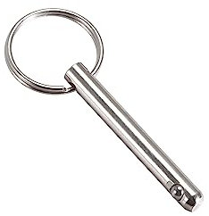 METALLIXITY Schnellverschluss Stifte (6mmx45mm) Karbonstahl Ziehbolzen - für Schiffbau Schiffsausrüster Boot Oben