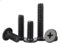 Set di 50 viti a testa piatta a croce H M3 x 3 mm, in acciaio inossidabile, colore: nero zincato