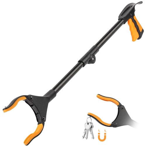 Xrten 1 Pezzi Immondizia Pinze Morsettodi,81CM Pinza per Rifiuti Pieghevole Pinza Telescopica Prendi Oggetti Reacher Grabber Tool Bastone per Rifiuti con Calzascarpe Raccoglitore di Immondizia